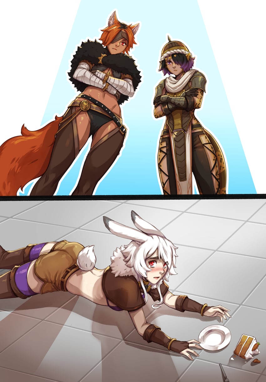 bunny, manoela, and griselda (original and 1 more) drawn by d-rex