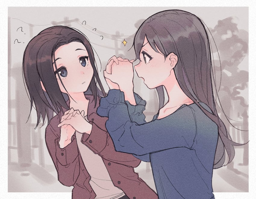 hanazono tae and wakana rei (bang dream!) drawn by shiontaso