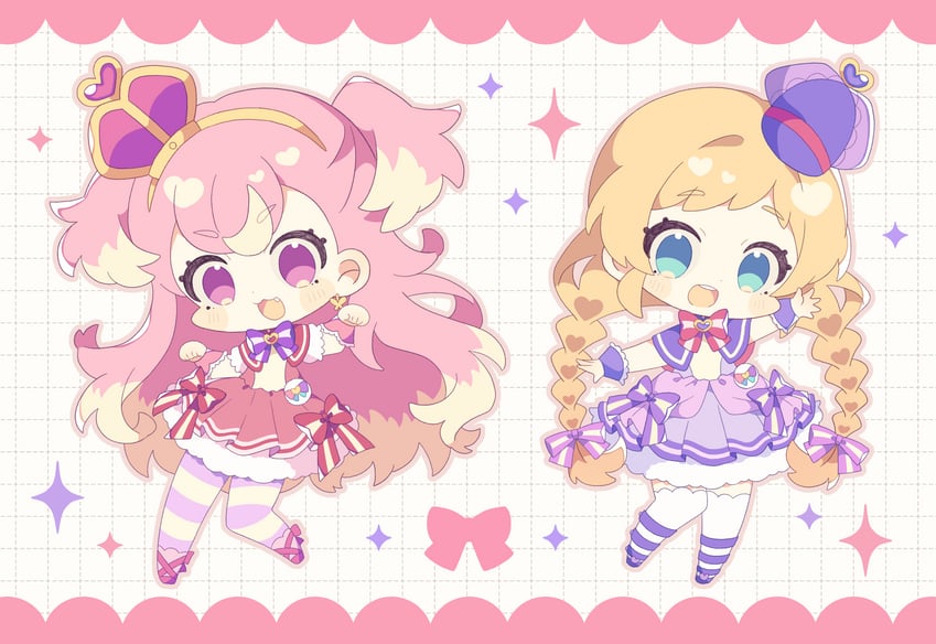 inukai komugi, inukai iroha, cure wonderful, and cure friendy (precure and 1 more) drawn by komano_shia