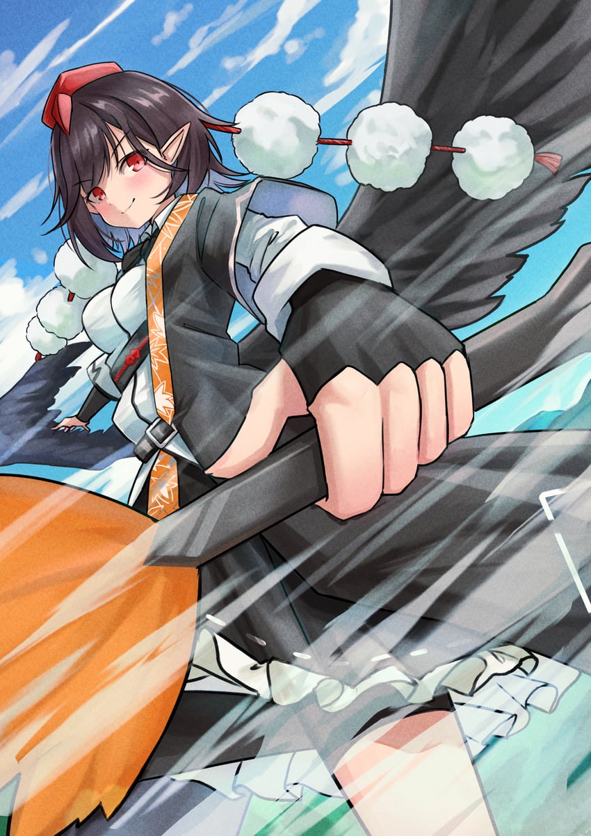 shameimaru aya (touhou and 1 more) drawn by yuuka_(a0240765)