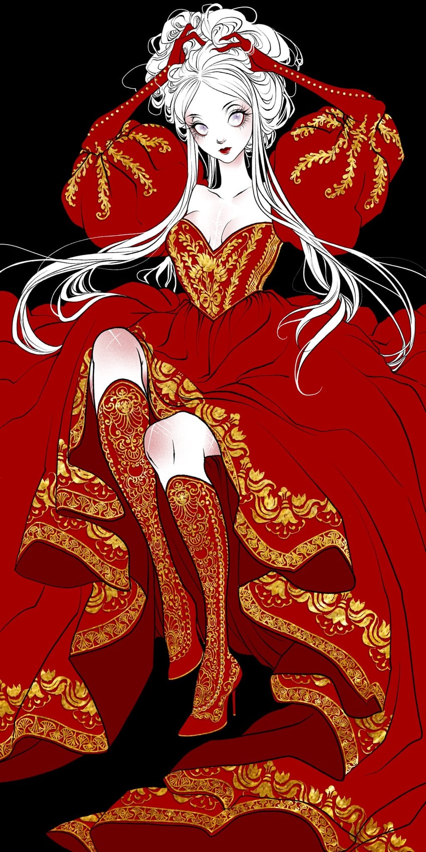 edelgard von hresvelg (fire emblem and 1 more) drawn by king_of_red_dragon