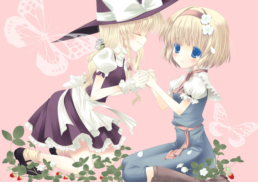 kirisame marisa and alice margatroid (touhou) drawn by futaba_miwa