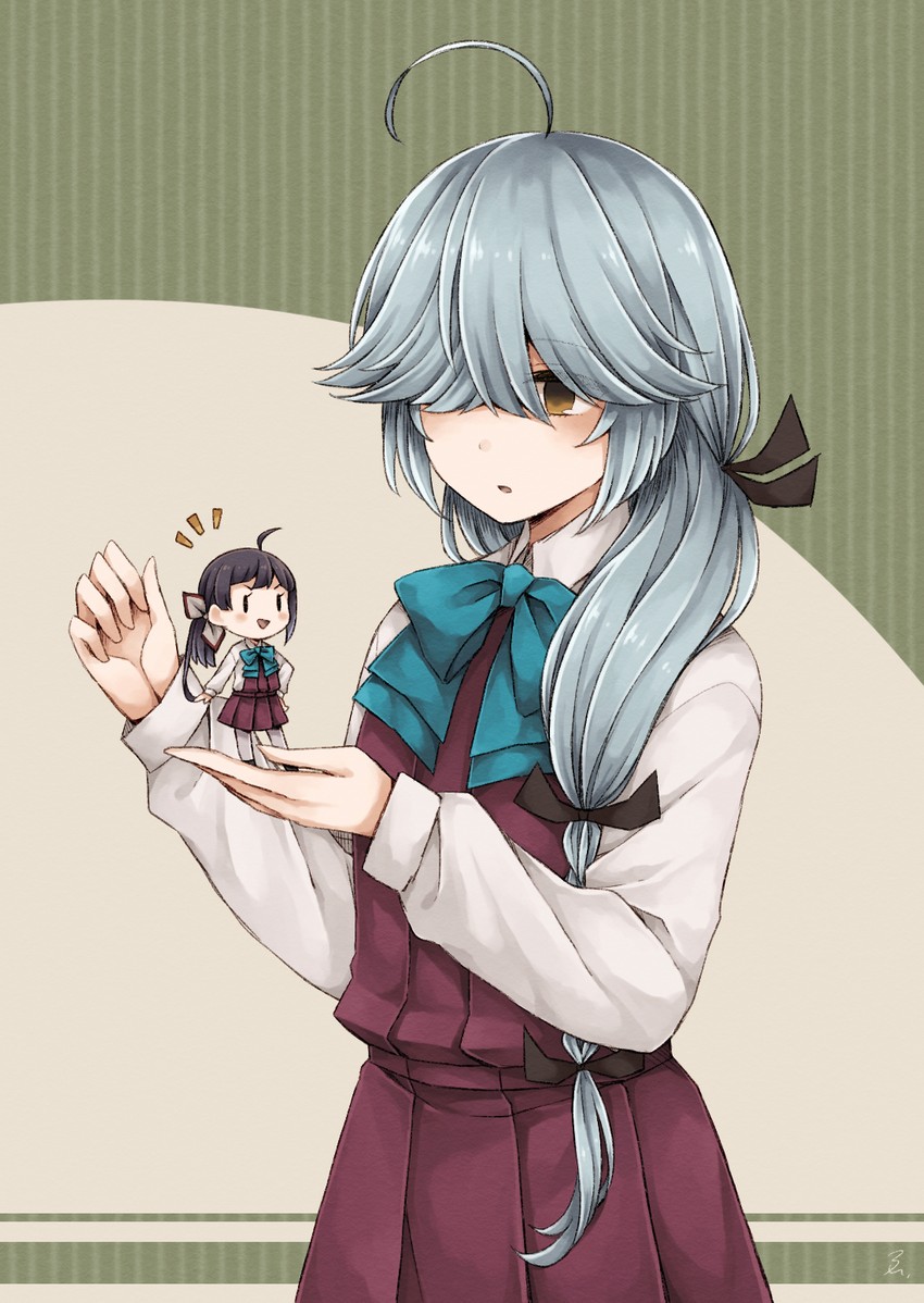 fujinami and hamanami (kantai collection) drawn by miroku_san-ju