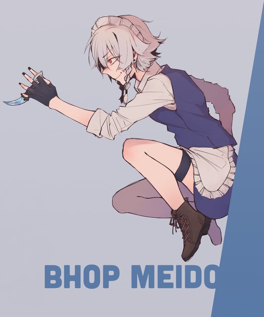 izayoi sakuya (touhou and 1 more) drawn by sinonon218