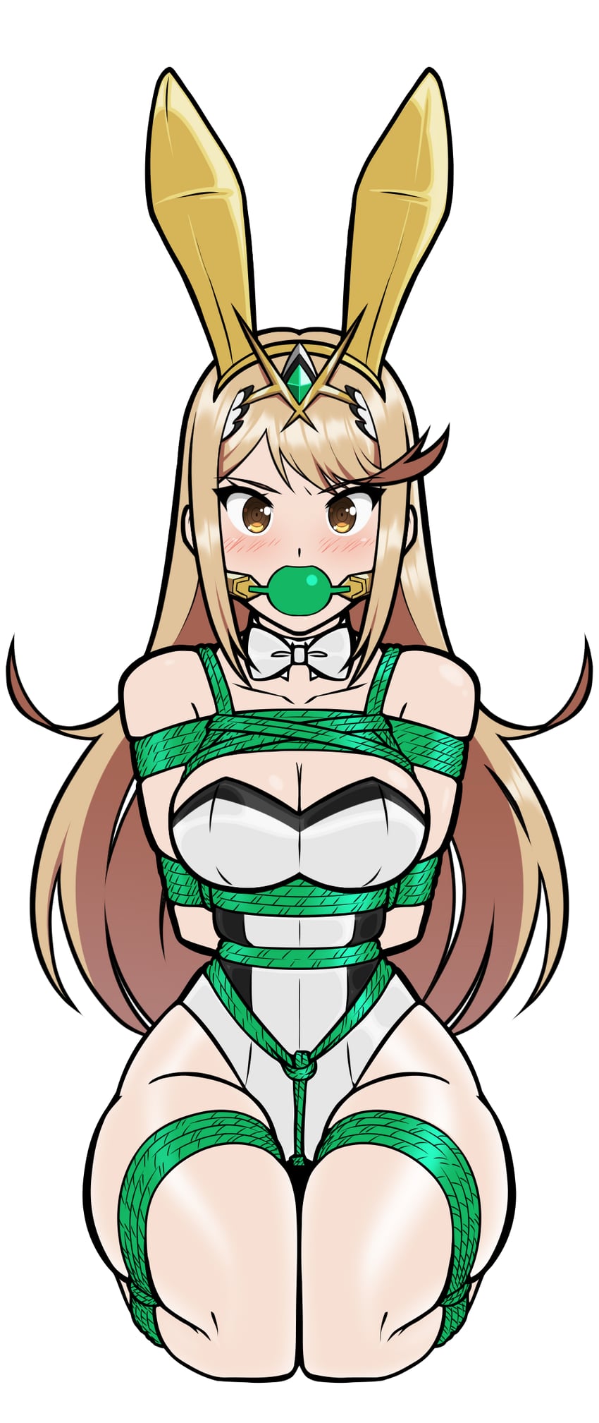 mythra (xenoblade chronicles and 1 more) drawn by wossarem