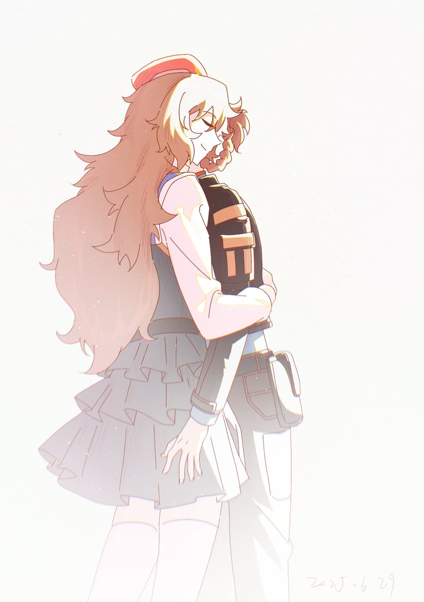amane suzuha and amane yuki (steins;gate and 1 more) drawn by qiuqi