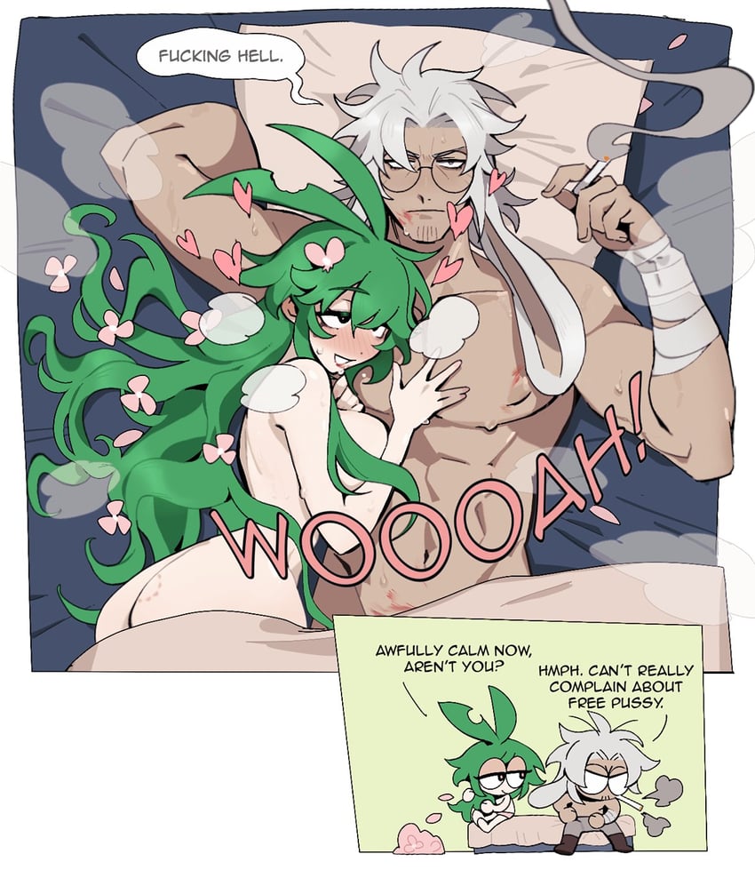 aria vera and mr ribbon (original) drawn by hilimuc