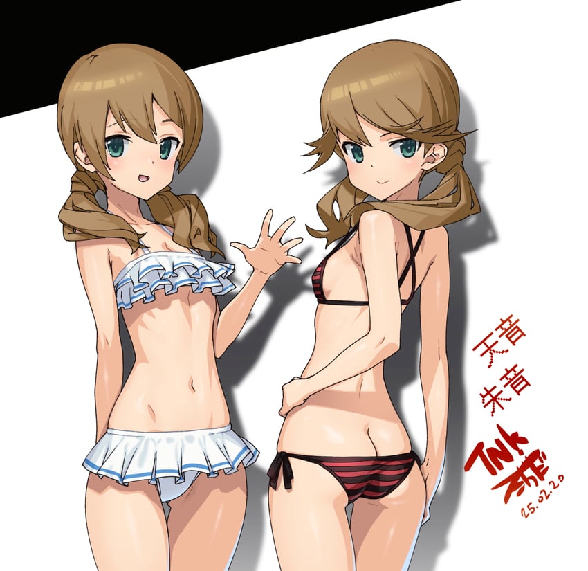 kotomura akane and kotomura amane (alice gear aegis) drawn by takada_kazuhiro