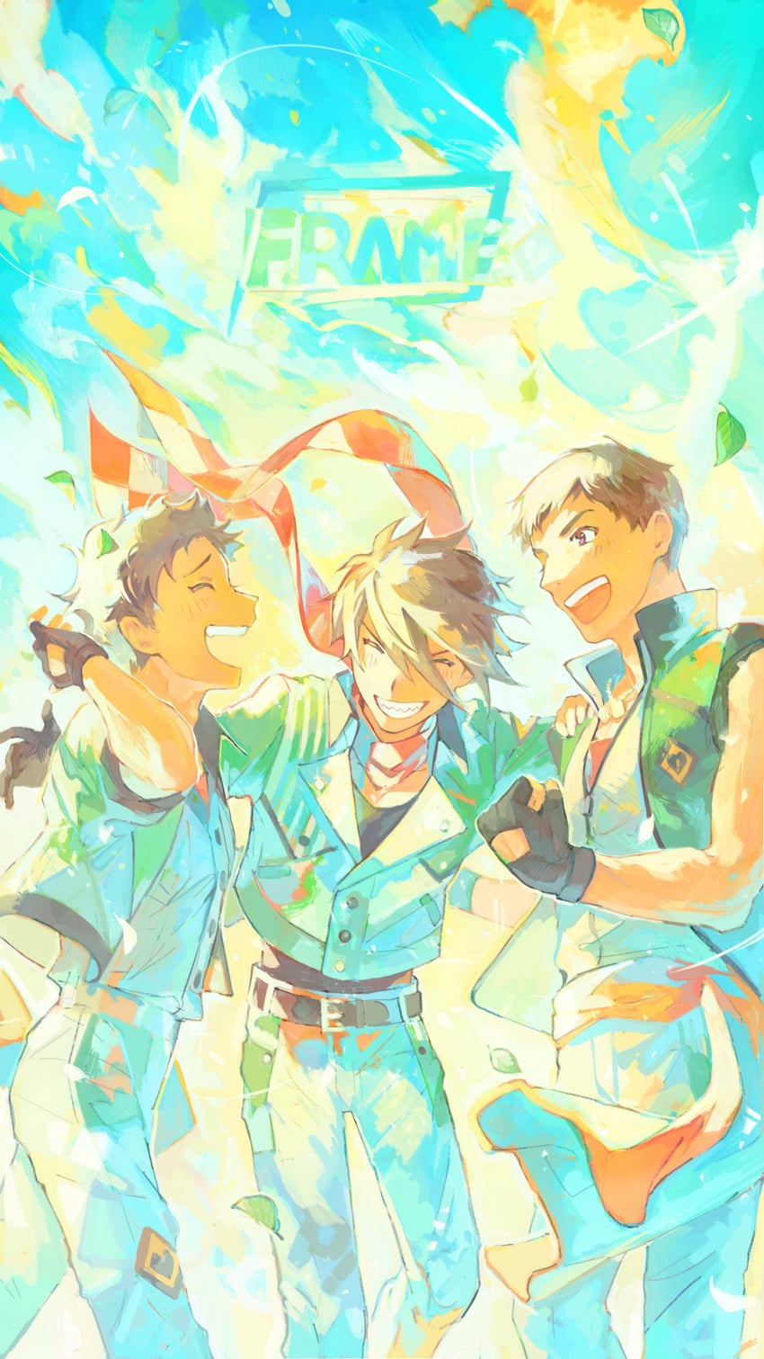 shingen seiji, akuno hideo, and kimura ryu (idolmaster and 1 more) drawn by bio_l_oid