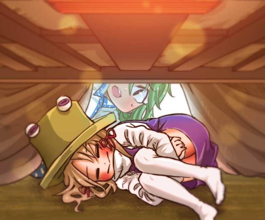 kochiya sanae and moriya suwako (touhou) drawn by chamaji