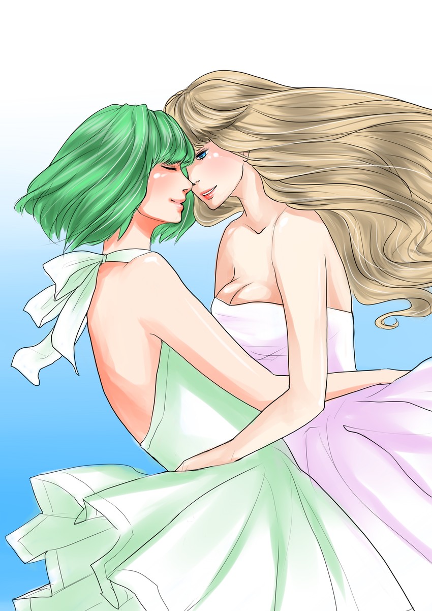 sheryl nome and ranka lee (macross and 1 more) drawn by wa-me