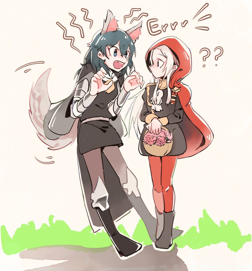 female byleth and edelgard von hresvelg (fire emblem and 1 more) drawn by kapu_(gxjn7247)