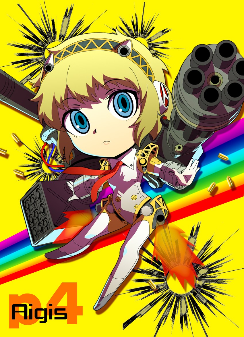 aigis (persona and 2 more) drawn by jinkai_yamizawa
