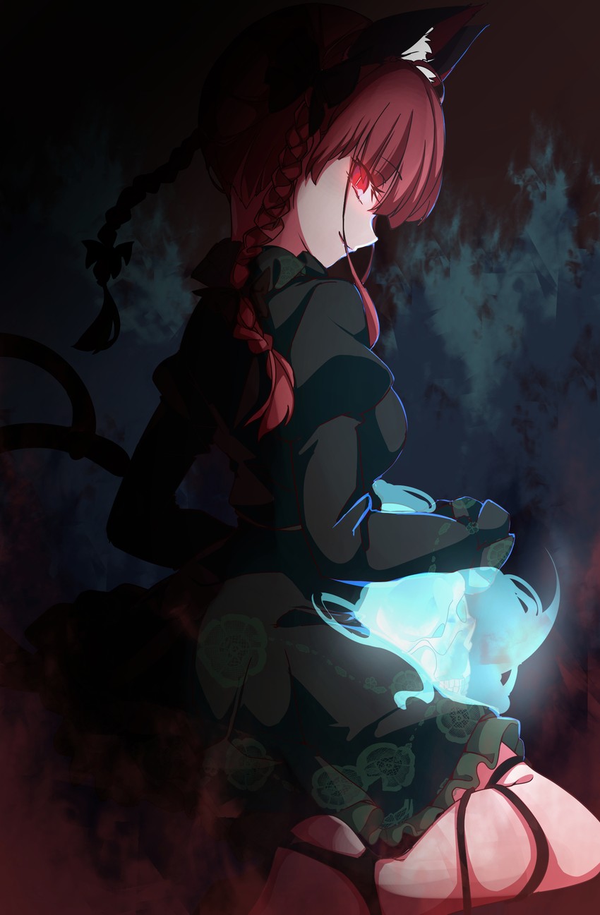 kaenbyou rin (touhou) drawn by gokuu_(acoloredpencil)