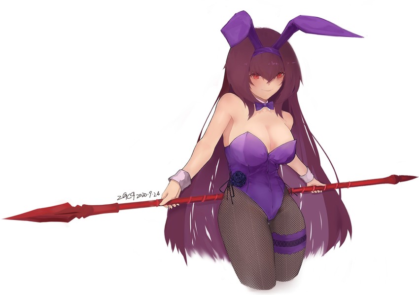 scathach (fate and 1 more) drawn by zi_ge_cai_qu