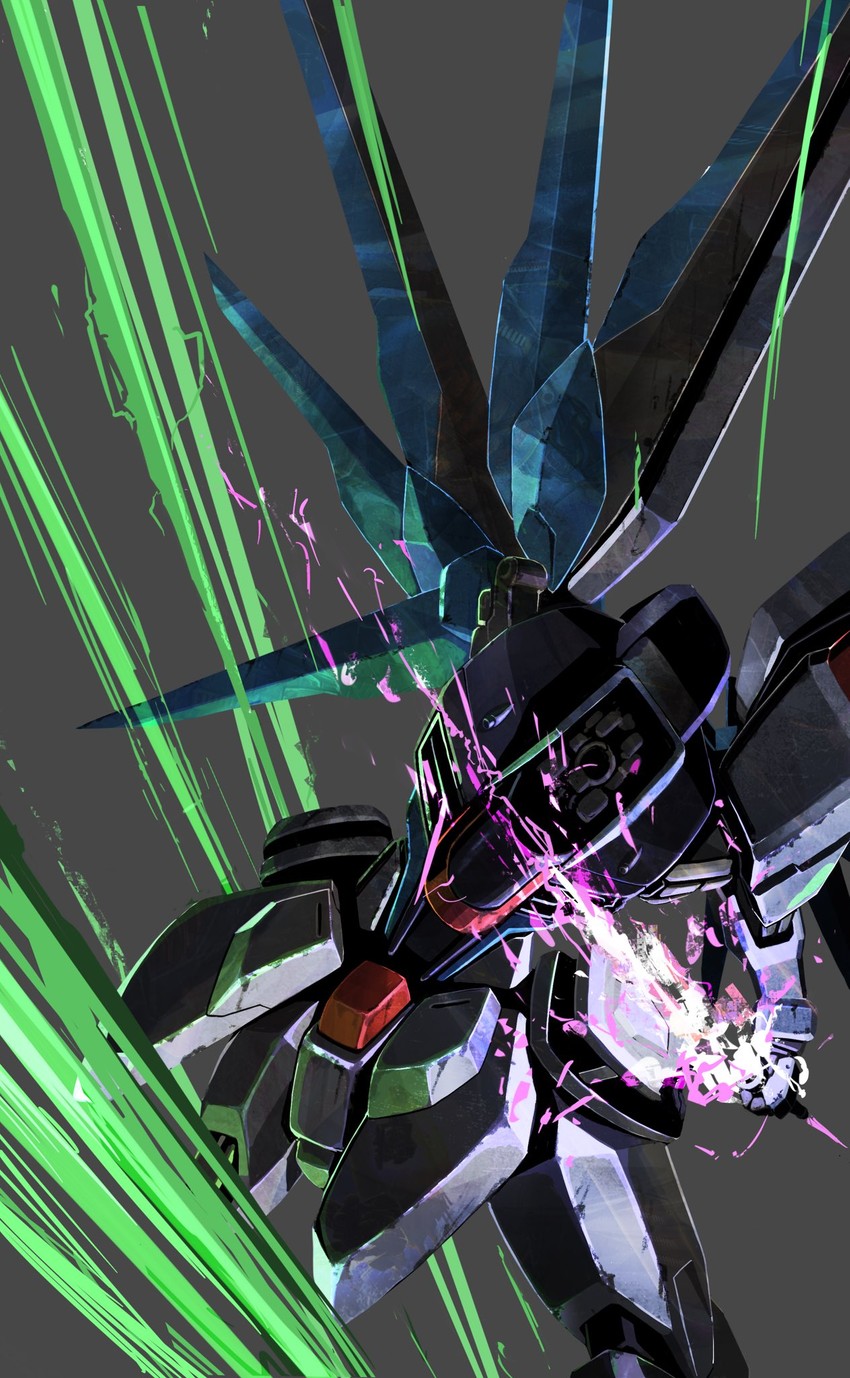 freedom gundam (gundam and 1 more) drawn by deraken