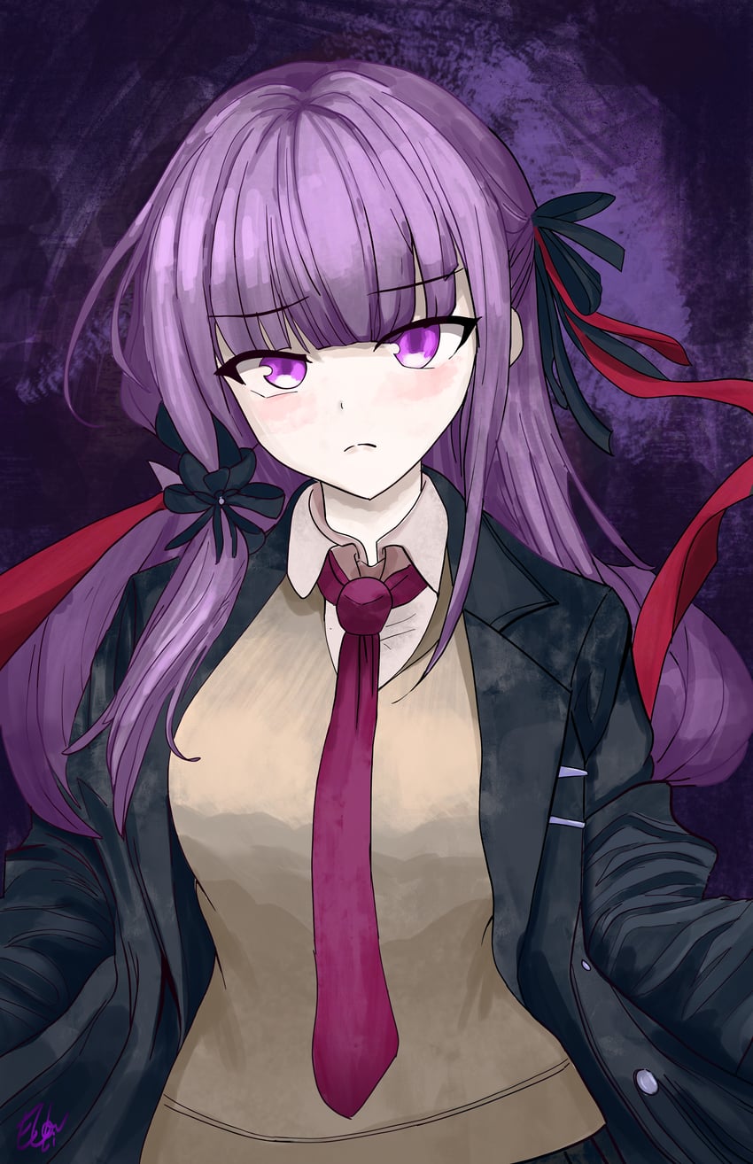 kirigiri kyoko (danganronpa and 1 more) drawn by daawnu