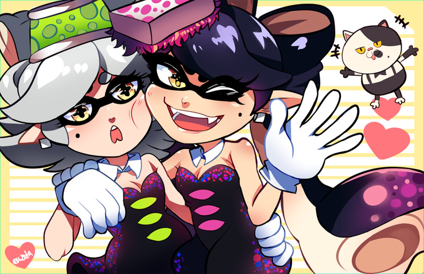 callie, marie, and judd (splatoon and 1 more) drawn by onsta