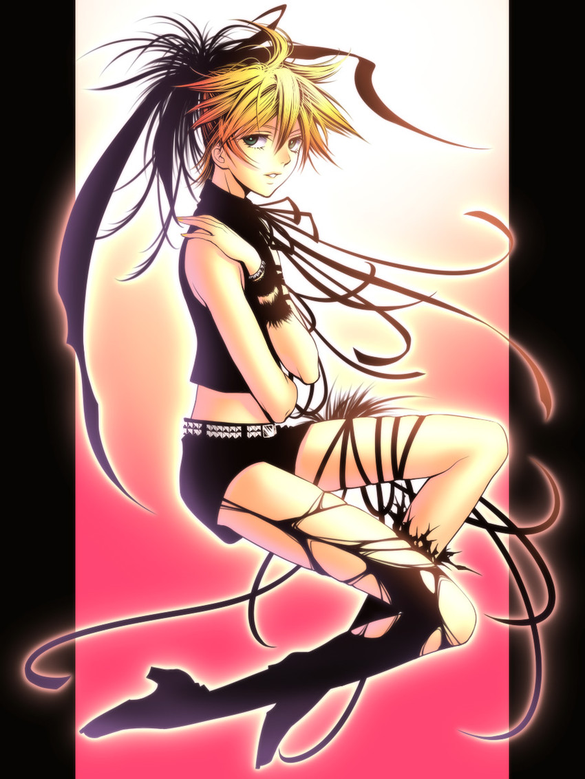kagamine len (vocaloid and 1 more) drawn by kayu