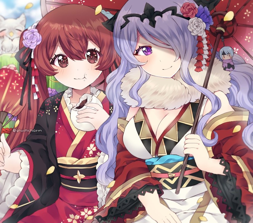 camilla, feh, selena, and beruka (fire emblem and 2 more) drawn by plushcharm