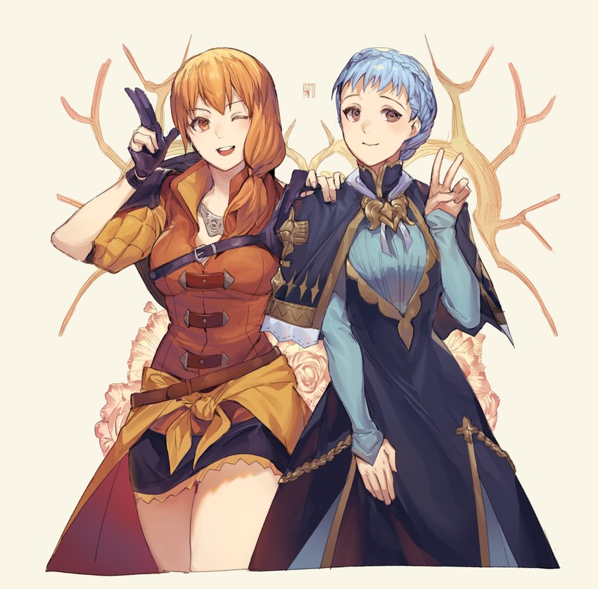 marianne von edmund and leonie pinelli (fire emblem and 1 more) drawn by velahka