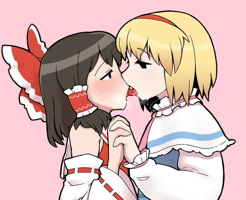 hakurei reimu and alice margatroid (touhou) drawn by ume_(noraneko)