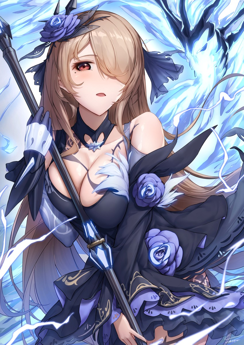 rita rossweisse (honkai and 1 more) drawn by xfate