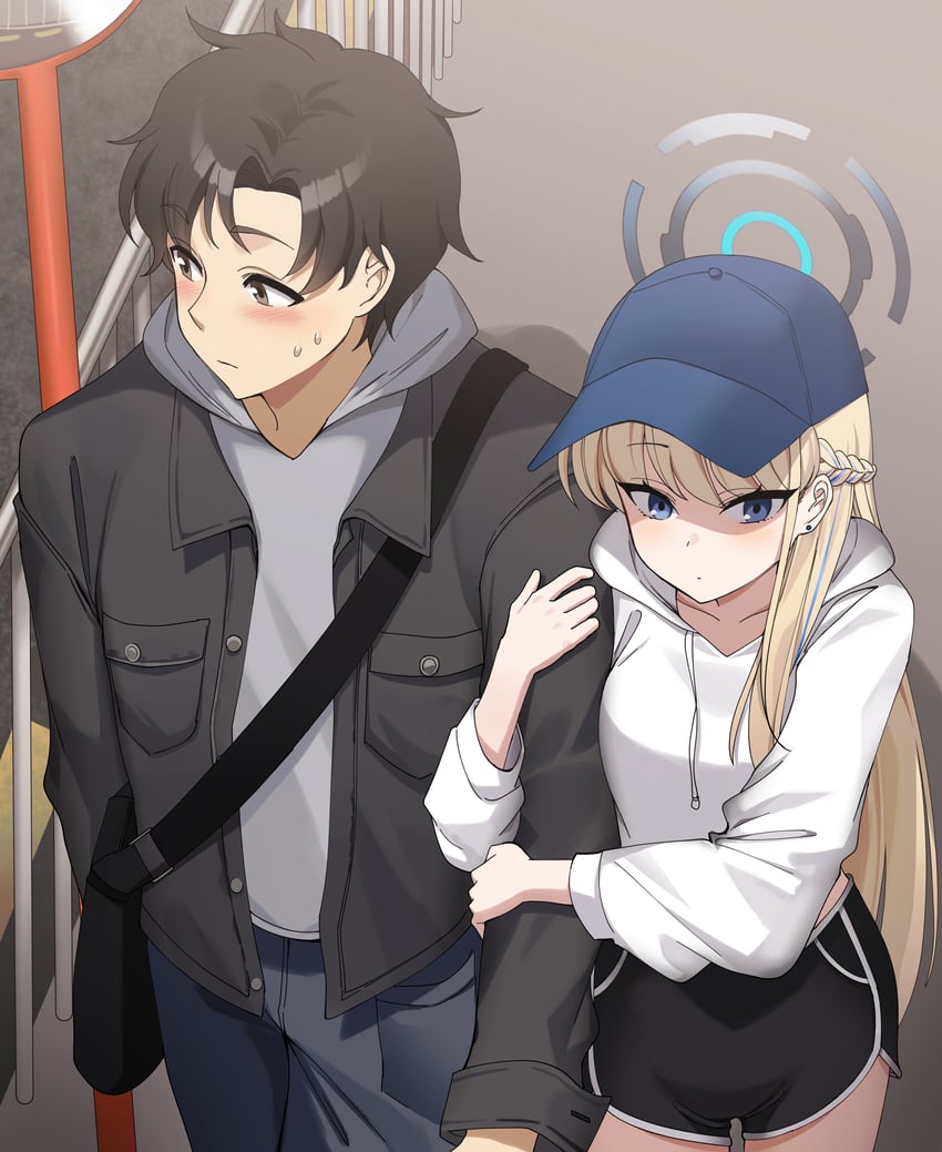 sensei and toki (blue archive and 1 more) drawn by ddungddang