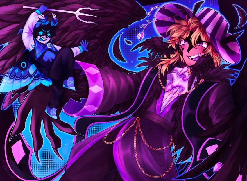 ph1lza and sneegsnag (minecraft youtube and 1 more) drawn by kuranberrri