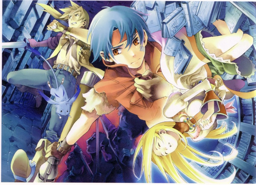 cecilia lynne adelhyde, rody roughnight, jack van burace, and hanpan (wild arms and 1 more) drawn by ooba_wakako