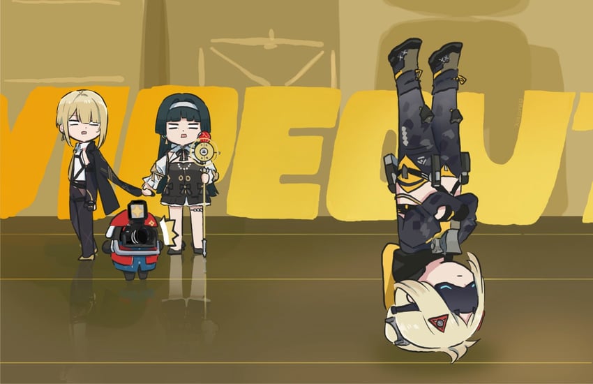 evelyn chevalier, astra yao, trigger, and snap (zenless zone zero) drawn by xinzoruo