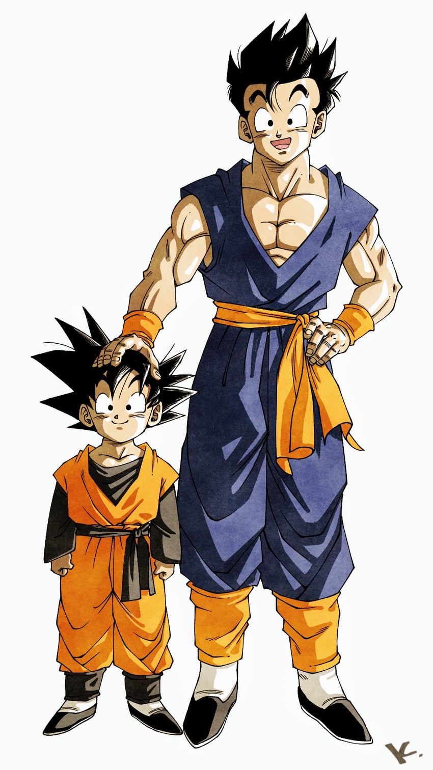 son gohan and son goten (dragon ball and 1 more) drawn by kakeru_(dbskakeru)
