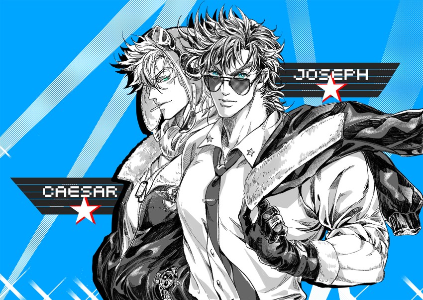 joseph joestar and caesar anthonio zeppeli (jojo no kimyou na bouken and 1 more) drawn by xing_xiao