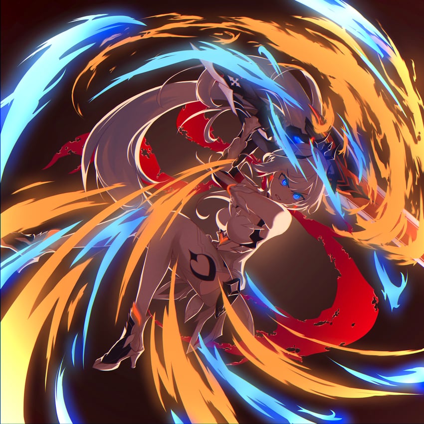 kiana kaslana (honkai and 1 more) drawn by user_jenu3787