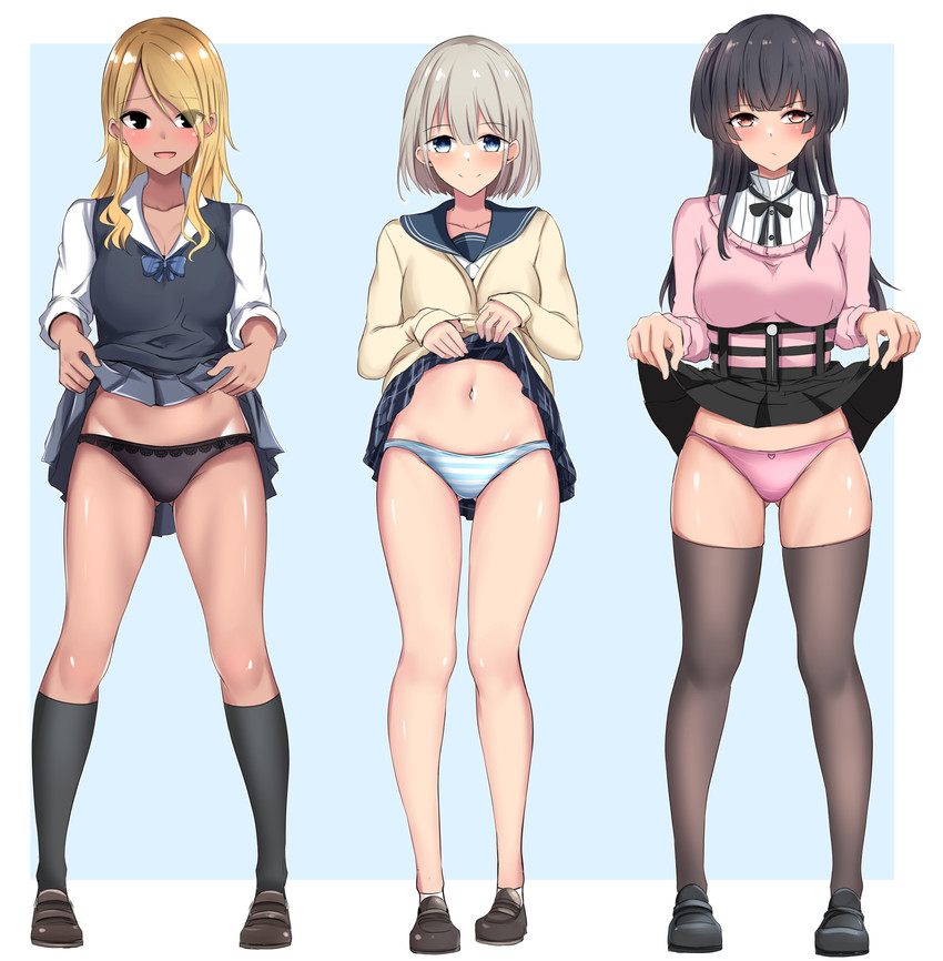 mayuzumi fuyuko, serizawa asahi, and izumi mei (idolmaster and 1 more) drawn by baretto_(karasi07)