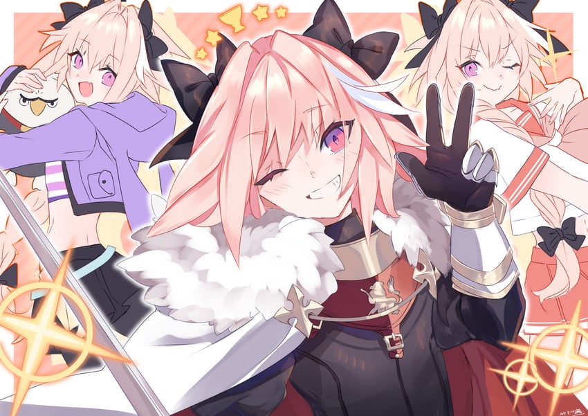 astolfo and hippogriff (fate and 1 more) drawn by macchoko