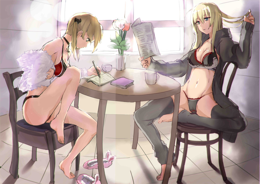 prinz eugen and bismarck (kantai collection) drawn by satou_daiji