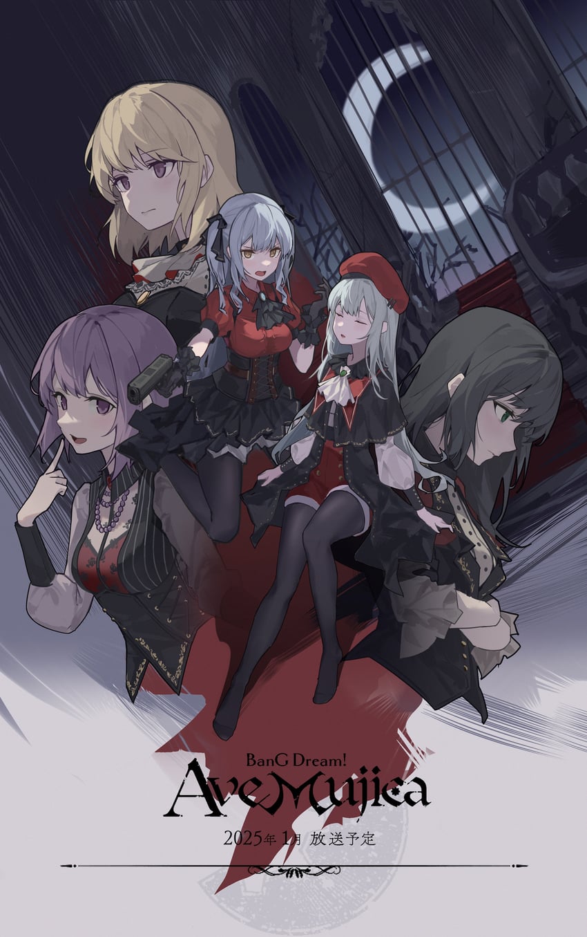 togawa sakiko, wakaba mutsumi, yahata umiri, misumi uika, mortis, and 5 more (bang dream! and 1 more) drawn by origami42169025