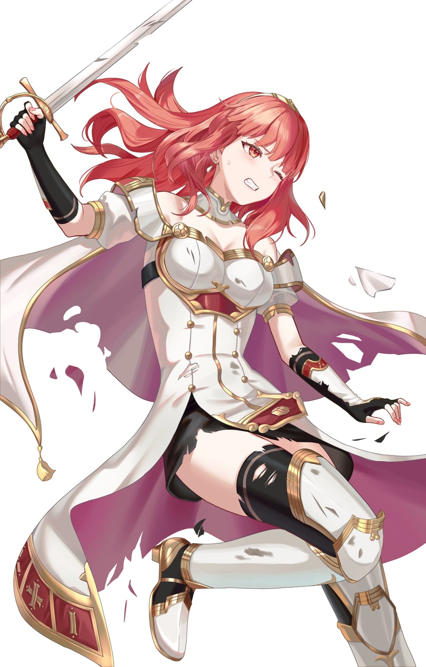 celica (fire emblem and 1 more) drawn by boku_no_edamame