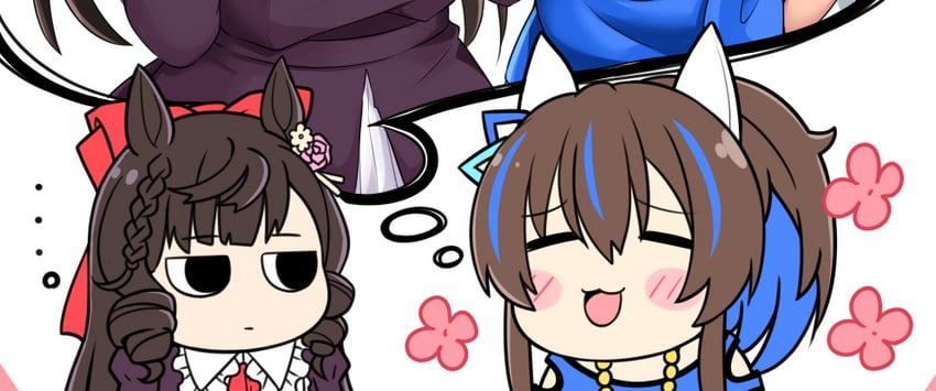 daitaku helios and daiichi ruby (umamusume) drawn by okitarou_(okiyo)