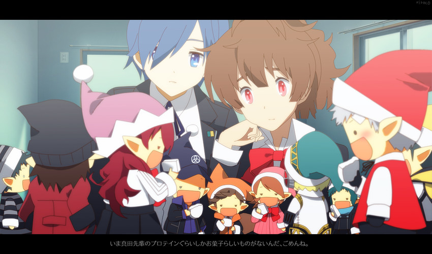 yuuki makoto, aigis, shiomi kotone, takeba yukari, kirijou mitsuru, and 8 more (persona and 3 more) drawn by siroco