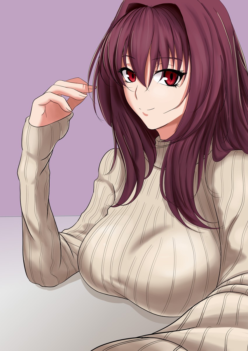 scathach (fate and 1 more) drawn by n.e_(sakura-233)