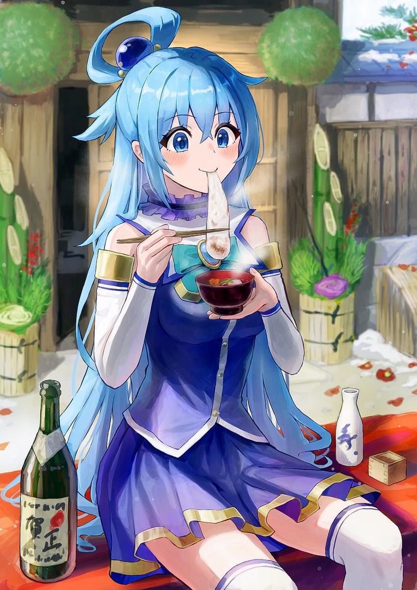 aqua (kono subarashii sekai ni shukufuku wo!) drawn by isome