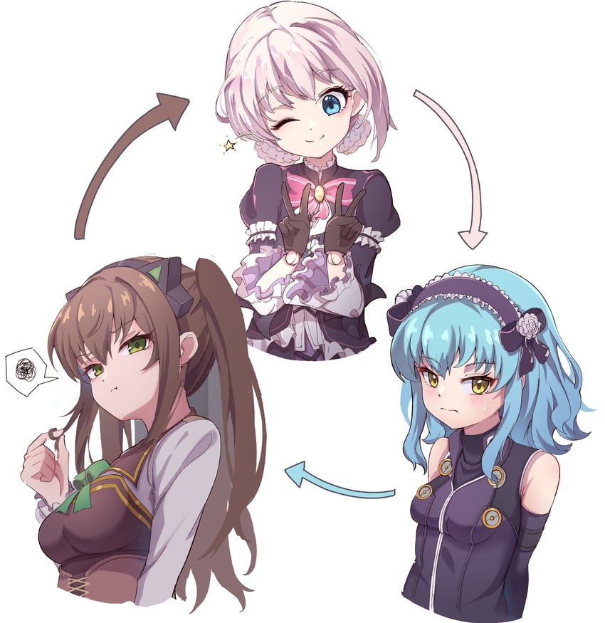 tio plato, lapis rosenberg, and duvalie (eiyuu densetsu and 1 more) drawn by naisu_(nai_su01)