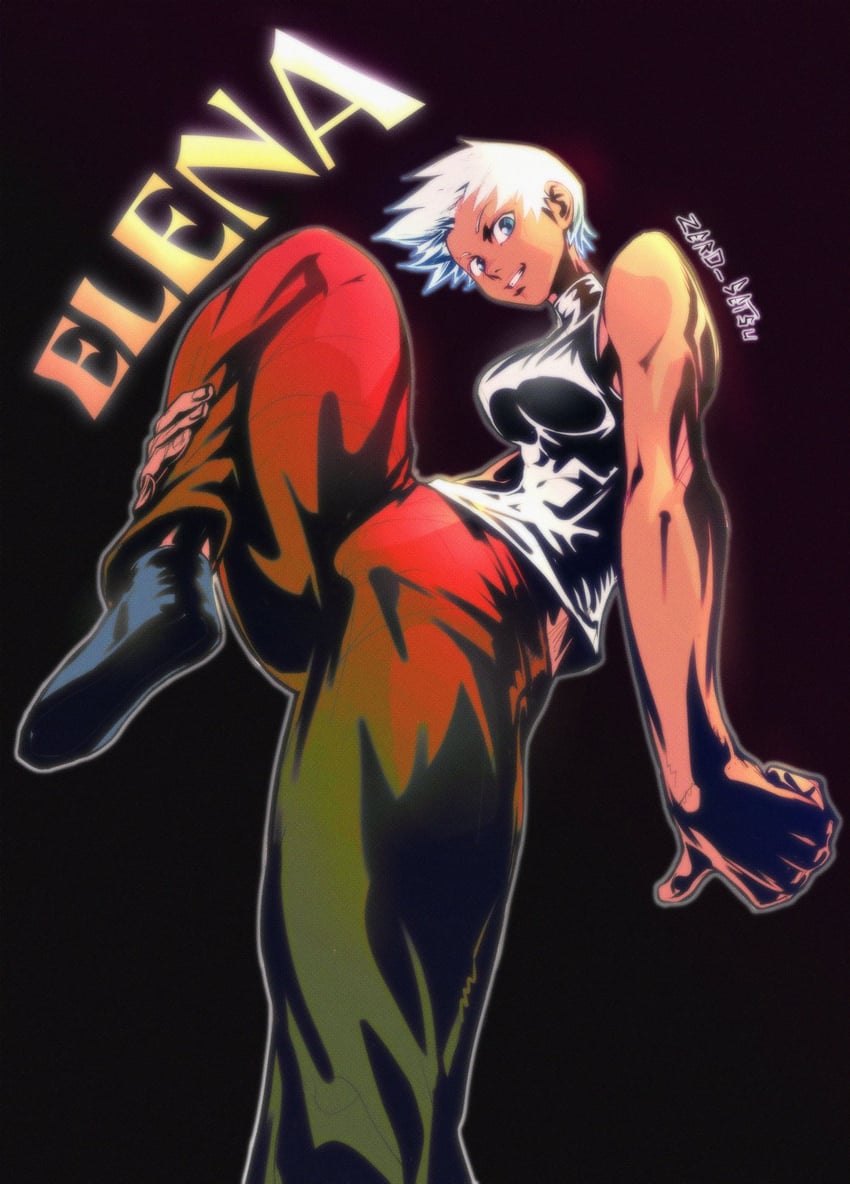 elena (street fighter and 1 more) drawn by zero_setsu