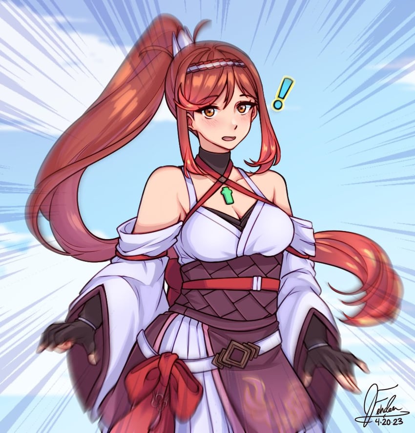 glimmer (xenoblade chronicles and 2 more) drawn by fehden