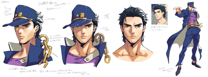 kujo jotaro (jojo no kimyou na bouken and 1 more) drawn by kotatsu_(g-rough)