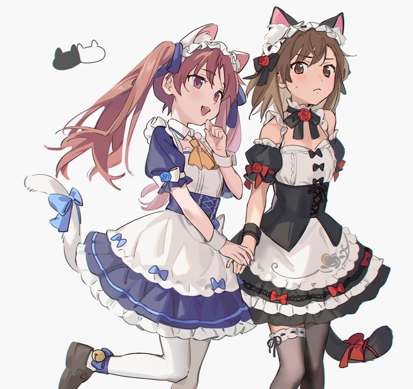misaka mikoto and shirai kuroko (toaru majutsu no index and 1 more) drawn by labixiaohua