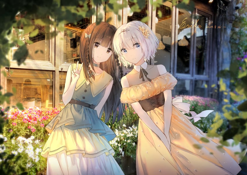 hanamura hinako and sezaki airi (kitanai kimi ga ichiban kawaii) drawn by erika_(user_spth3377)