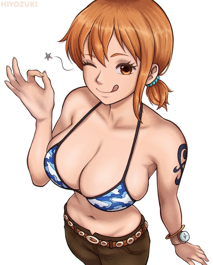 nami (one piece) drawn by hiyozuki